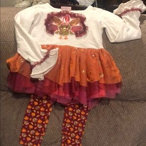 Thanksgiving/Turkeyleggings and top